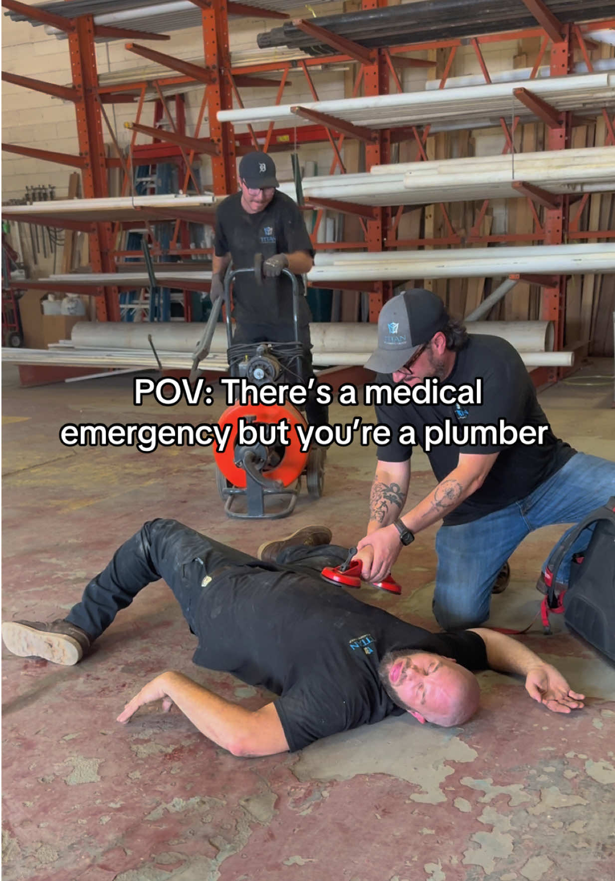 We fix everything around here  #Tech #plumbingtok #funny #workhumor #coworking 