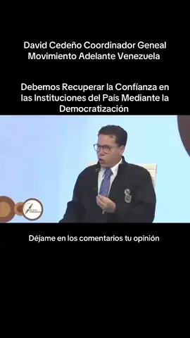 Principales retos para Venezuela, recuperar la confianza en las instituciones del estado.  Un poco de mi entrevista en el programa Brújula Internacional de Globovision.  Aquí el Link de la entrevista completa:  https://youtu.be/fvnCIqkQ4ys?si=X-n5PyFO6mhA-atL   #venezuela #davidcedeño #paratiiiiiiiiiiiiiiiiiiiiiiiiiiiiiii #terremoto #laguaira 