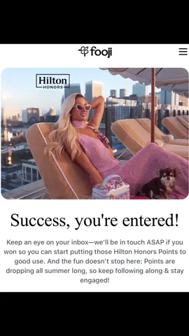 Praying I get to be on of the chosen ones 🙏🏼🤞🏻@hilton @ParisHilton #parispoints #hiltonhonors #hilton #anniversaryideas #likecommentshare💕💕💕 