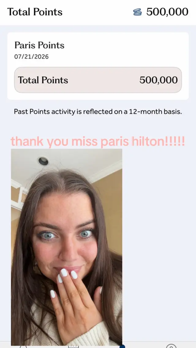 SO grateful!! Thank you, @hilton & @ParisHilton <3  Also seen on my main, @jasminefollis , but needed to share here as well!!! #parispoints #hiltonhonors #hilton #hilton #parishilton 