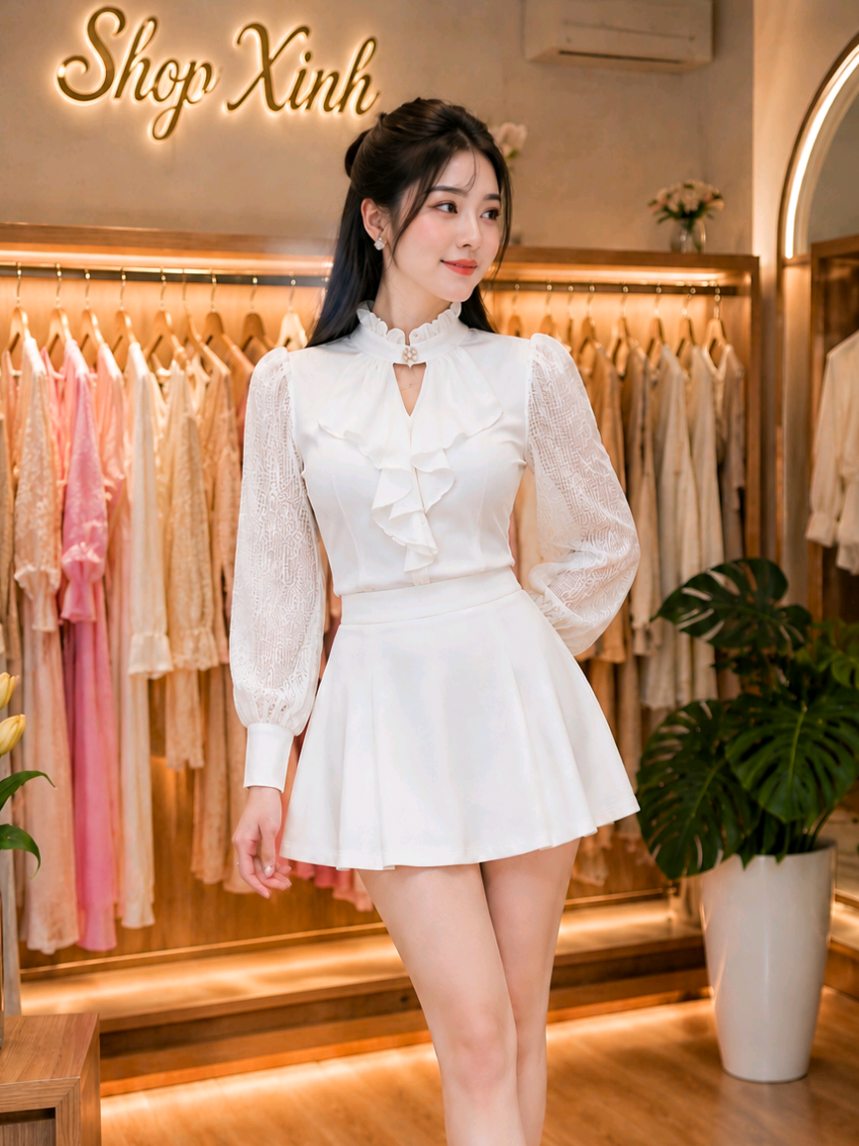 Áo Nữ Công Sở Dài Tay #tiktokshop #donuxinh #thoitrangnu #aoxinh #aonuxinh 