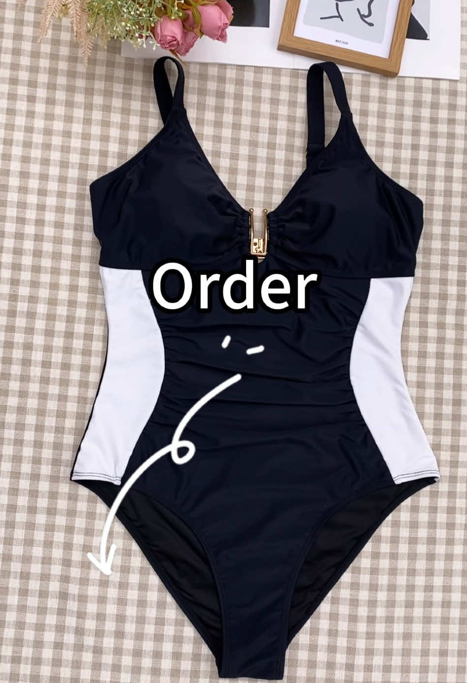 My new beach day favorite 🏖️#onepiece #swimsuit #TummyControl #beachday #swimwear marina 