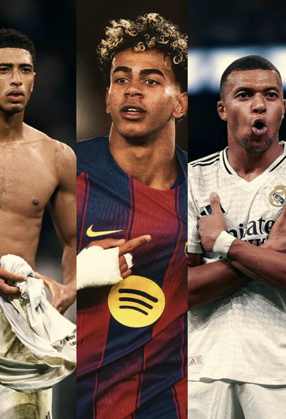 The big 3👑🏆  #kylianmbappé #lamineyamal #judebellingham  #fyp #edit 