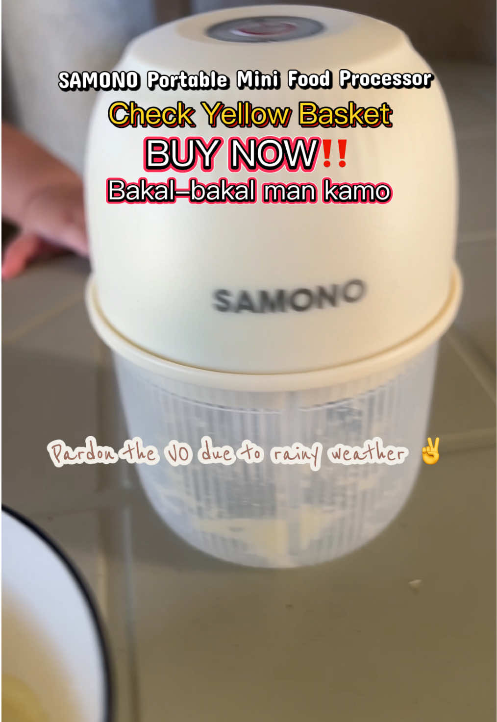 SAMONO Portable Mini Baby Food Processor & Blender Grinder Type-C Rechargeable, 30W Power, 800mAh Battery Capacity, 250ml Bowl, Food Processor for Garlic Crusher SW-L4 #SAMONO #BabyFoodProcessor #WeaningJourney #BabyEssentials  #FirstTimeMom 