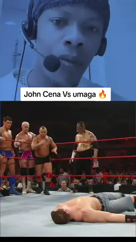 John Cena and umaga battle it out for a spot at championship. #WWE  #johncenavsumaga  #wrestling  #umagawwe  #prowrestling 