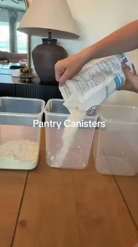 The best food storage containers, they are so practical and look great in the pantry #pantry #baker #foodstorage #amazon #satisfying 