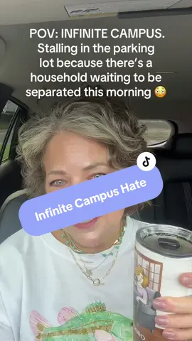Please tell me I’m not the only one who sits in the parking lot mentally preparing for a household separation. 🤣 #infinitecampus #ncschools #schoollife #over40tiktok 