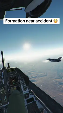 Oopsie almost crashed into us #dcs #f16 #fighterjet #dcsworld #flightsimulator 
