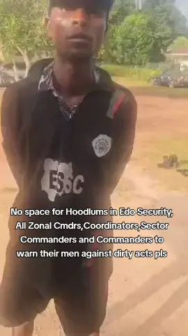 No space for Hoodlums in Edo Security, All Zonal Cmdrs,Coordinators,Sector Commanders and Commanders to warn their men against dirty acts pls #viralvideo #edostate #creatorsearchinsights #moreengagement #goviral 