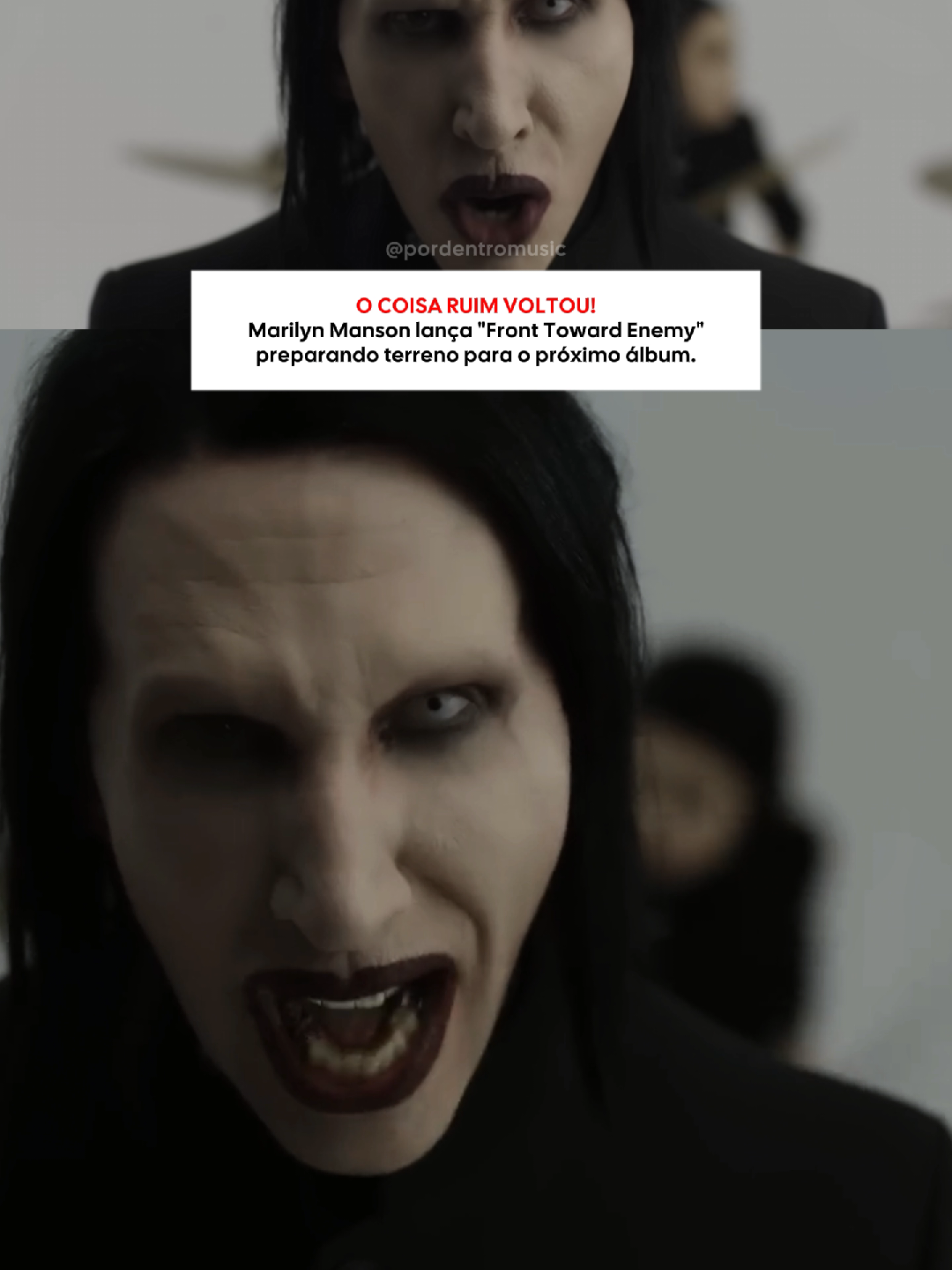 O VEIO SABE FAZER MÚSICA AINDA 😭🔥 #marilynmanson #industrialrock #metalindustrial #heavymetal 