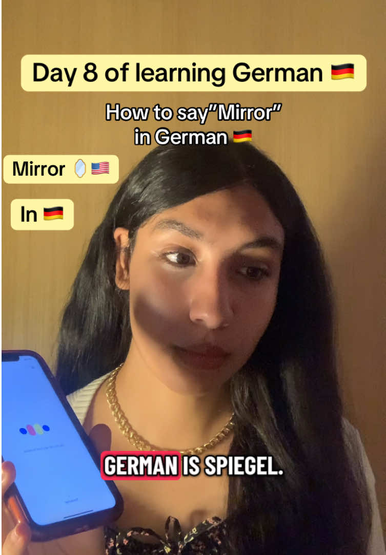 How to say”Mirror” in German 🇩🇪