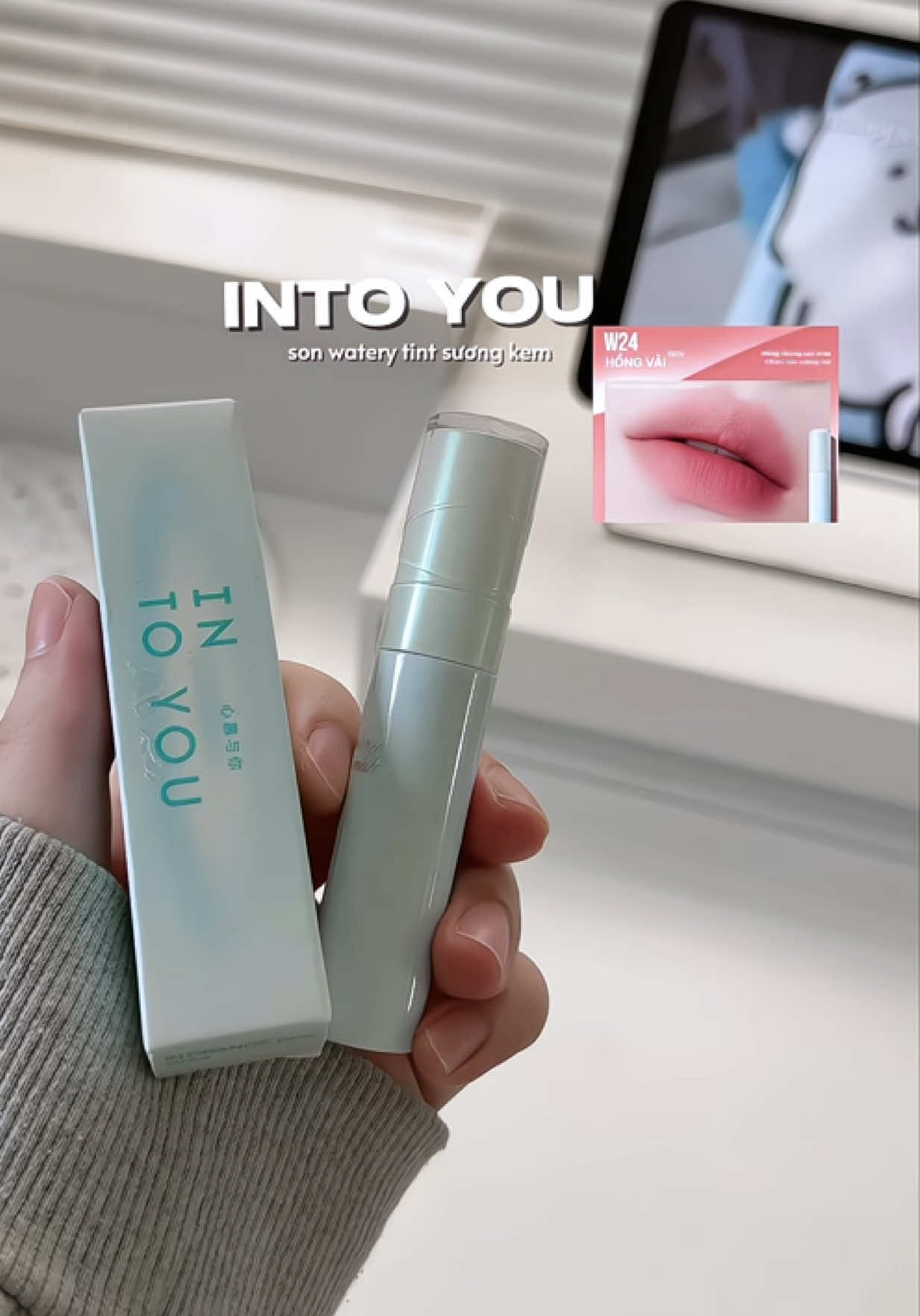 Into you ra mắt bộ sưu tập Son watery sương kem với bảng màu siu hợp mùa hè #intoyou #sonintoyou #viral #goclamdep #makeup 
