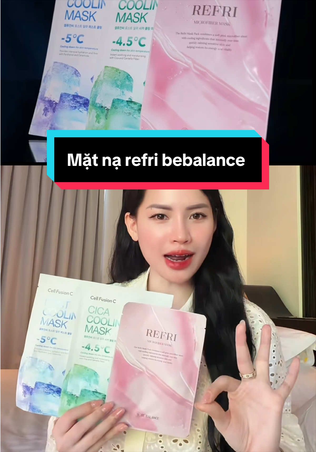 Mặt nạ refri bebalance chị HÀ LINH tin dùng #halinhofficial #vohalinhreview #SJC #PNJ #BEBALANCE
