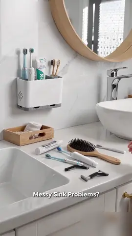 Tired of messy bathroom sink? This toothbrush holder saves space
#BathroomOrganization #ToothbrushHolder #HomeStorage