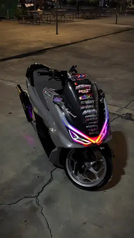 🫡#ไฟรุ้งจําง่าย🌈 #ฟีดดดシ #pcx160แต่งสวย #เทาแลมโบ 