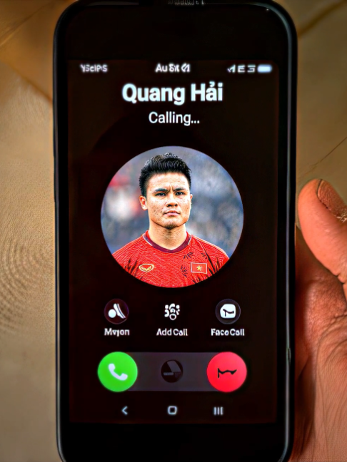 The goat gọi điện 🐐🔥| ##quanghai #football #edit #viral #fy #smooth #reverse #doituyenvietnam #vietnam #axndl