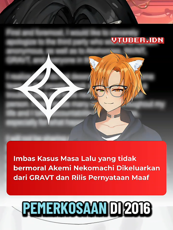 Kasus @akeminekomachi #vtuber #vtuberindonesia #akeminekomachi 