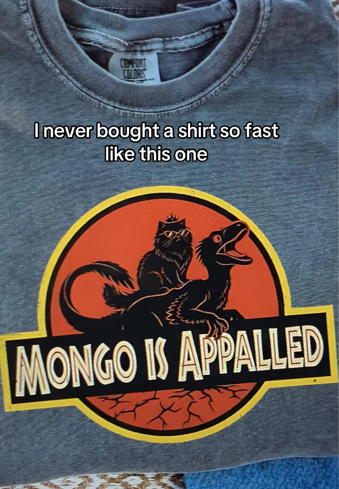Comfort Colors Mongo Is Appalled Shirt - Princess Donut Dungeon Crawler Carl Tee, Funny LitRPG Bookish Graphic T-Shirt, Parody Dinosaur Cat Streetwear Top #mongoisappalled #princessdonut #mongo #viral 