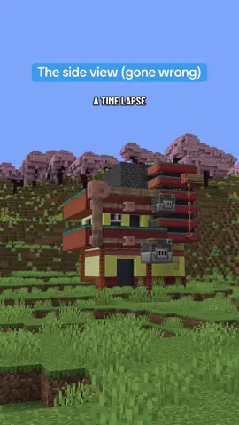 Yeah so here’s the requested side view, it’s totally normal and very practical  We love perspective building  #Minecraft #minecraftbuild #minecraftbuilding #minecraftbuildings #minecraftbuilds 