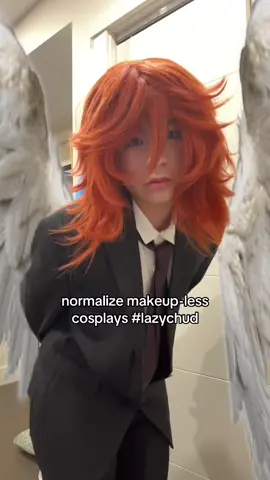 before anyone flames me for this cosplay, the wig is for my friend and i just wanted to have a lil fun before i sent it off... #angeldevil #chainsawman #csmcosplay #cosplayer #cosplay 