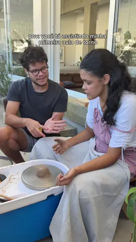 não se iludam, depois dessa peça eu destruí 2 🫠 #torno #ceramica #iniciante #ceramista #aula 