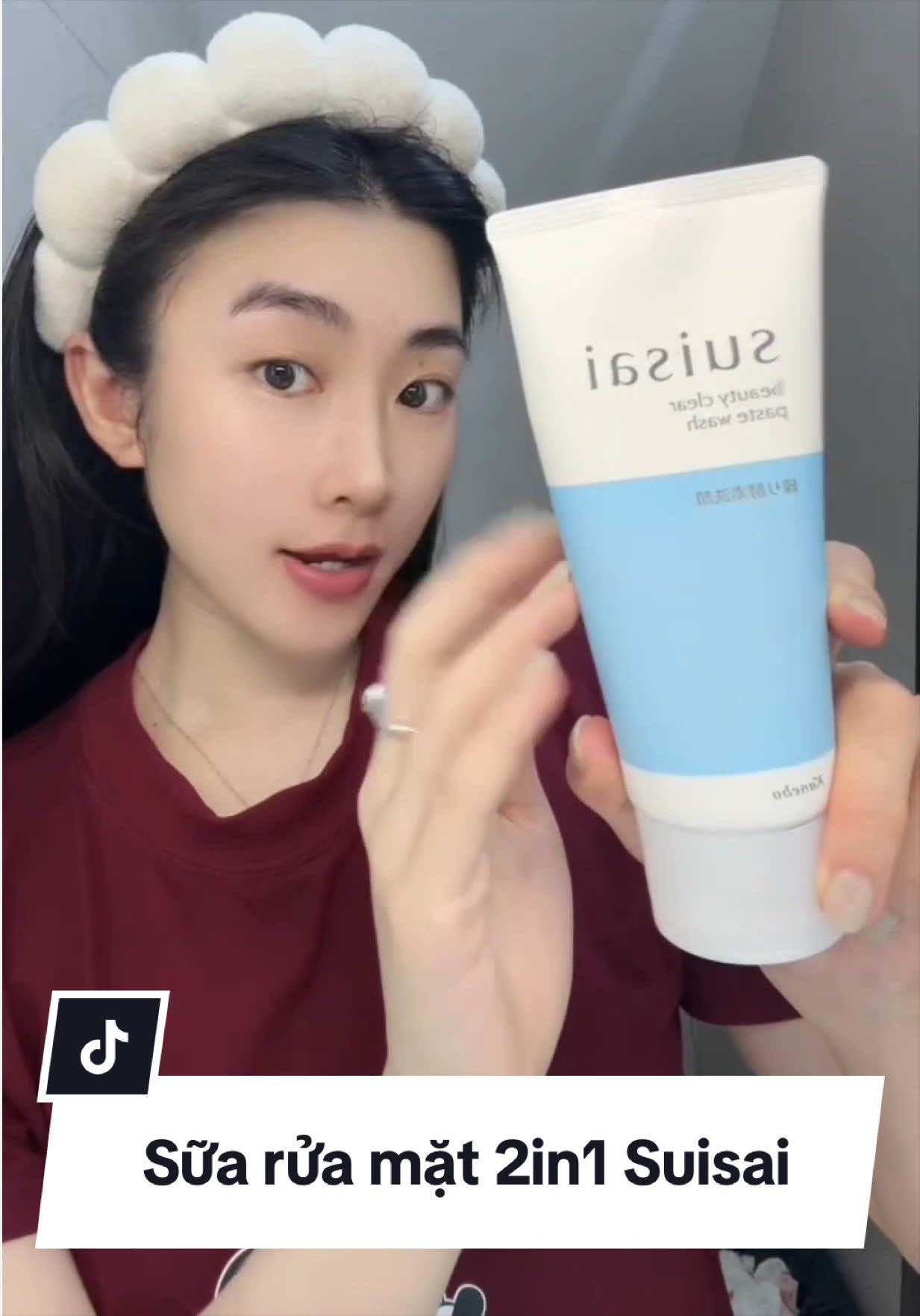 Srm 2in 1 vừa đắp mask vừa rửa mặt như này quá tiện luôn #Suisai #suaruamatsuisai #reviewlamdep #xuhuong 