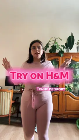 Le son est degeu mais j’ai oublié le micro 😬 #haul #tryon #hm #sales #sport 