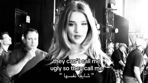 they can't call me  ugly so they call me 