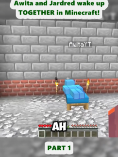 Awita and Jardred wake up TOGETHER in Minecraft! (1)