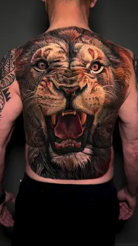 #LionTattoo #LionTattooDesign #BackTattoo #BigTattoo #TattooArtist               