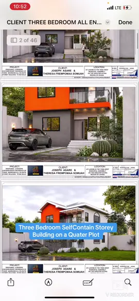 Three Bedroom SelfContain Storey Building on a Quater Plot #construction #threebedroom #realestate 