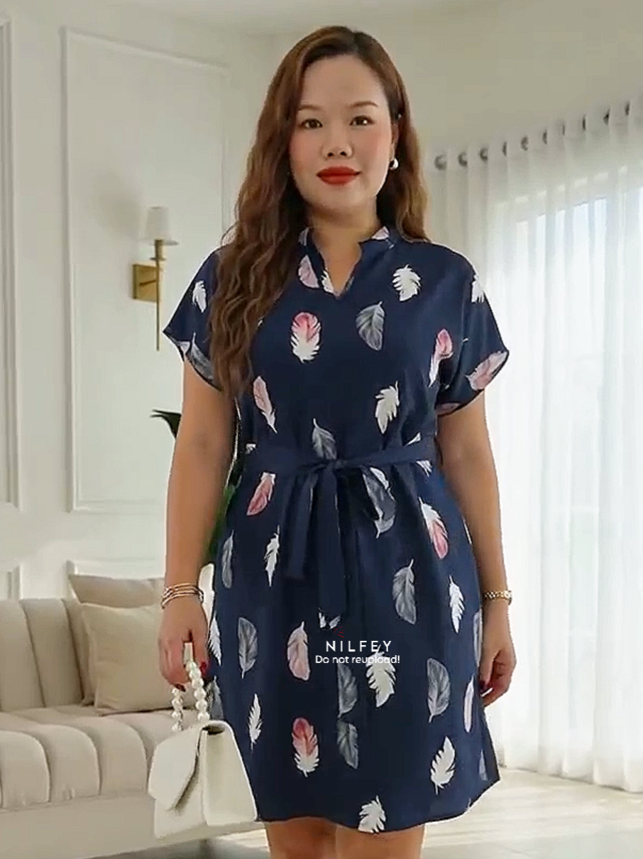 #plussize shirt dress w/ belt #fyp 