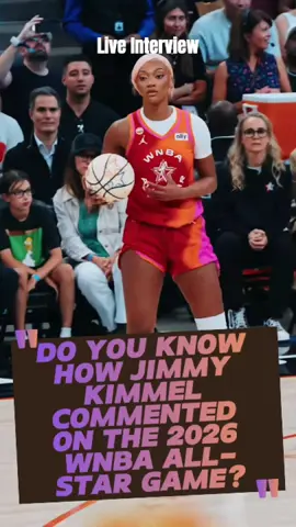 Do you know how Jimmy Kimmel commented on the 2026 WNBA All-Star Game?#usa #fyp #jimmykimmel #WNBA #NBA 