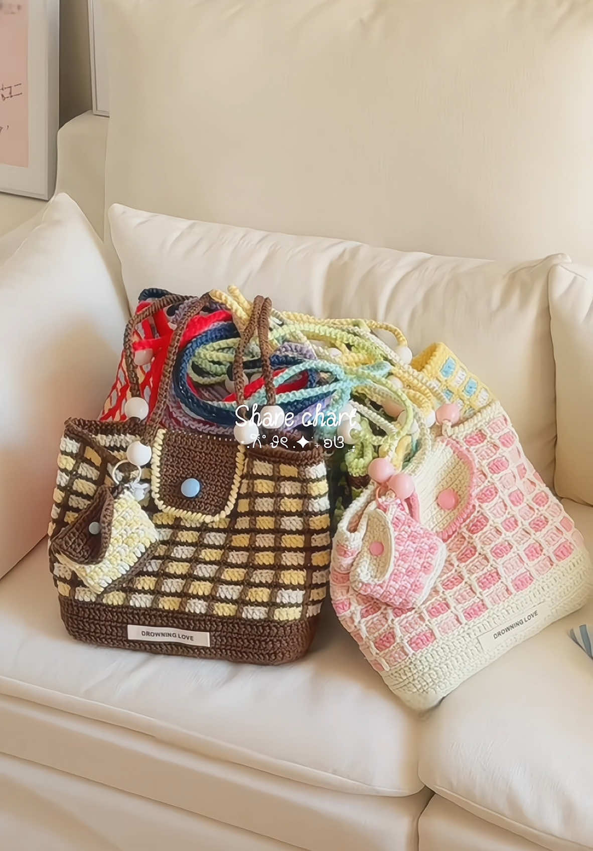 Chart dịch sốp để cuối clip nhaaa ʚଓ ּ ֶָ֢. #lennhasoc #crochet #moclen #handmade #sharechart 