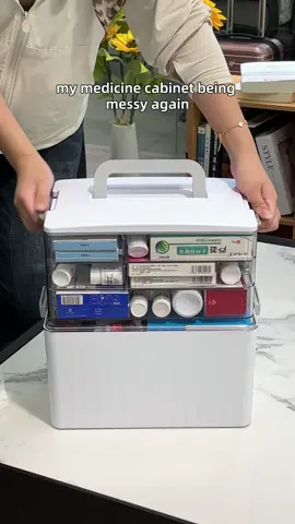 My family’s medicine setup upgrade #organization #tiktokshopsummersale #homehack #satisfying #momlife 