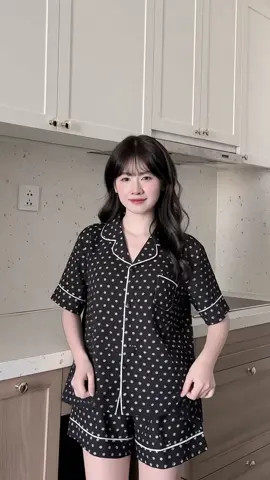 Bộ Ngủ BY CHANN áo cộc quần cộc họa tiết dễ thương chất liệu đũi mềm#xuhuong #lenxuhuong 