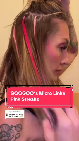 Replying to @WinterMoon GOOGOO pink micro link hairstyles using real human hair extensions 💗 I added light pink, peachy pink and fuchsia micro links for the cutest pops of color without bleaching or committing to permanent dye. I start by showing the pink pieces, then create five different hairstyles in just 20 seconds to show how easily they blend and move with my natural hair. These GOOGOO micro link hair extensions are discreet, lightweight and made with real human hair, so you can curl them, style them, wear your hair up or switch your look whenever you want. They’re perfect for anyone searching for light pink hair ideas, pink hair extensions or an easy way to add colorful highlights without damaging their natural hair. Check the link above my name to see all the colors! @GOO GOO Hair  #googoohairextensions #microlinks #pinkhair #hairstyle #microlinkhairextensions  