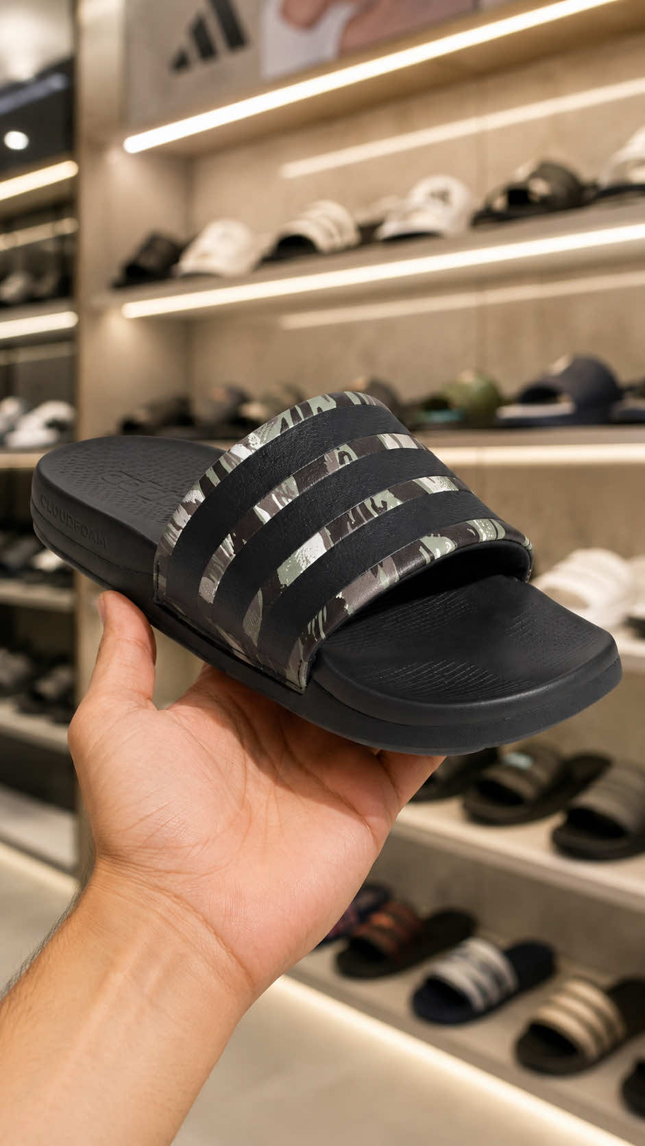 adidas Lifestyle Adilette Comfort 2.0 Slides Unisex Black K10801#adidas #adilette #sandal 