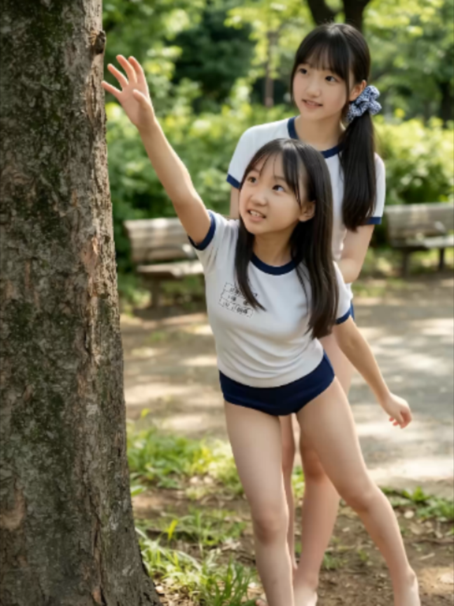 手の届かない位置にいる蝉。 #AI動画#セミ捕り#veo  まぁAIなので見えている蝉を捕るのではなくて木に隠れているセミを捕まえる感じですね。