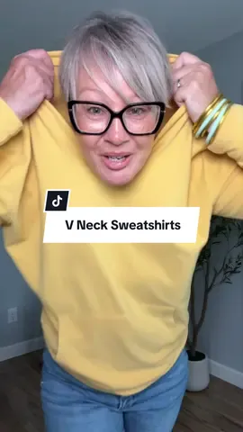 The softest, stretchiest and most cozy sweatshirt you’ll own! These v neck sweatshirts have the relaxed fit and a kangaroo pocket like your favorite hoodie without the bulk of the hood.  #tiktokshopcreatorpicks #tiktokshopsummersale #tiktokshopbacktoschool #midsizefashion #over50style 