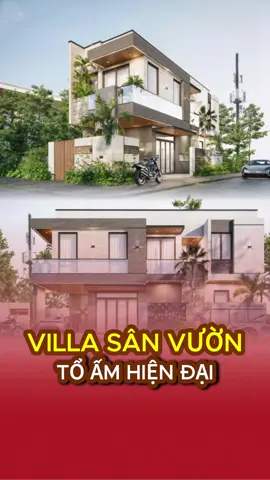 Villa sân vườn hiện đại, tổ ấm nhỏ của đôi vợ chồng trẻ. #xuhuong #thietke #nhavuon #gonic #xh 