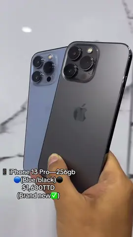 🚨Best deals🚨 📱 iPhone 13 Pro — 256gb  💰 $1,600TTD  🔓 Factory Unlocked — Works with ANY SIM ✨ Condition: Brand New / No scratches or scuffs 📊 Device Details • Battery Health: 100%🔋 • Immaculate body — no dents • Face ID & cameras working perfectly • Fully tested & ready to use 📦 What You Get   • Original Box (if available)   • Charging Cable   • Case & Screen Protector Included    AppleCare: Eligible •120 Days Warranty  • Carrier: Factory Unlocked (works with any network) • Status: Activated & ready to go DM to order — Limited Stock🔥🔥 Same day delivery 🚚  50% deposite and pay the rest on delivery 📩 Message now to secure yours before it's gone! #luxcellular  #iphonedeals #trinidaddeals #techdeals #sale