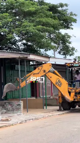 LIVE | Metropolitan Chief Executive of the Tema Metropolitan Assembly, Ebi Bright, leads a demolition exercise to remove illegal structures at the Community 8 and Community 9 Junction as part of efforts to enforce planning regulations and restore order.