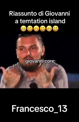 Giovanni core finora poi mi fa morire la parola u coddu a idda @giovannigrazioso sei un fenomeno #temtationisland