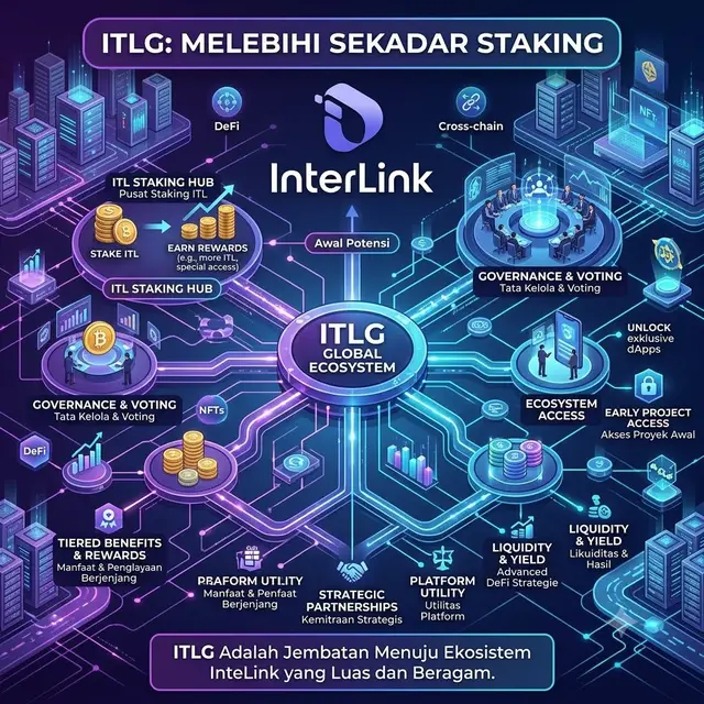 Banyak yang mengira ITLG hanya untuk *staking* ITL, padahal itu baru awal dari potensi besarnya. #InterLink #ITLG #ITL