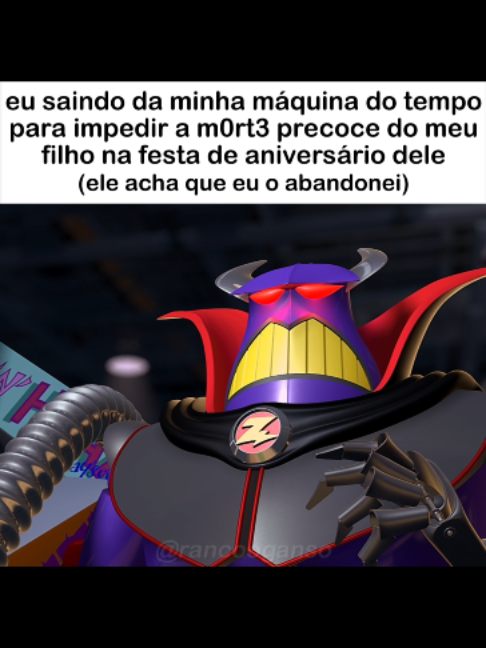 eu saindo da minha máquina do tempo para impedir a m0rt3 precoce do meu filho na festa de aniversário dele (ele acha que eu o abandonei) #toystory #disney #shitpostbr #memesbr #literal
