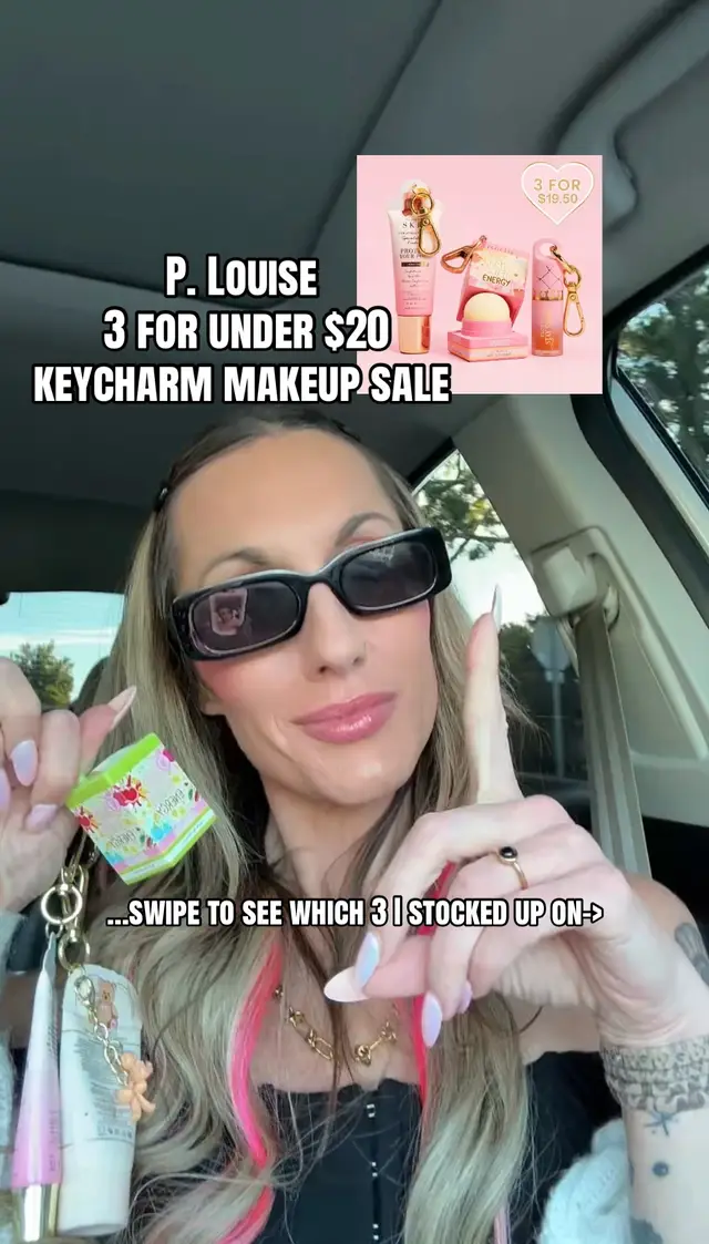 P. Louise Keychain Makeup Charms are my favorite beauty essential to keep with me everywhere! 🤍 During the sale you can grab 3 for under $20, so I’m stocking up on the three I use every single day. ✨ Lip Balm – keeps my lips soft and hydrated all day. ✨ Stay Shining Lip Gloss – the prettiest glossy finish that’s NEVER sticky. ✨ Waterproof Mascara – my must-have because with ADHD I always forget mascara… now it’s literally attached to my keys so I never leave home without it! 😂 These makeup charms are perfect for touch-ups on the go without carrying a full makeup bag. They’re cute, practical, and one of the smartest beauty purchases I’ve made. If you’ve been thinking about trying them, now is the best time while the sale is still live. Everything is linked above my name—check out before the sale ends because these deals won’t last! 💖 #PLouise #KeychainMakeup #beautyessentials #makeuphacks #keychainpurse   