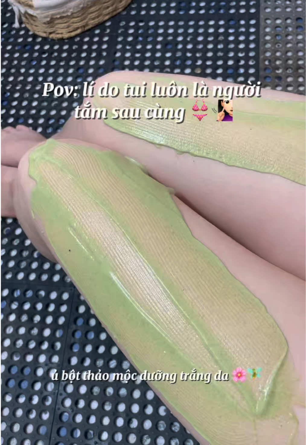 Mấy bà chăm da ủ bột đến đâu rồi🌸🧚🏻✨ da bật tone được mín nào chưa híhí #ubot #ubottrangda #duongda #bodyroutine #botthaomoc 