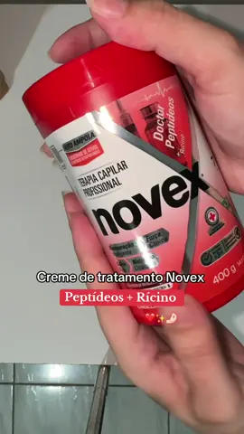 Creme de tratamento Novex Doctor peptídeos + rícino 400g ❤️✨ #cremedetratamento #Novex #embelleze #ricino #peptideos 