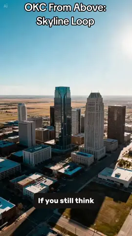 OKC From Above: Skyline Loop, This Aerial View Feels Different #TikTokCreatorSearchInsightsIncentive #droneview #skyline #travelvibes #downtowntour 